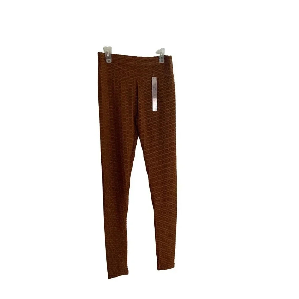 NEW MIX GOLDEN BROWN BUBBLE LEGGING SIZE S/M